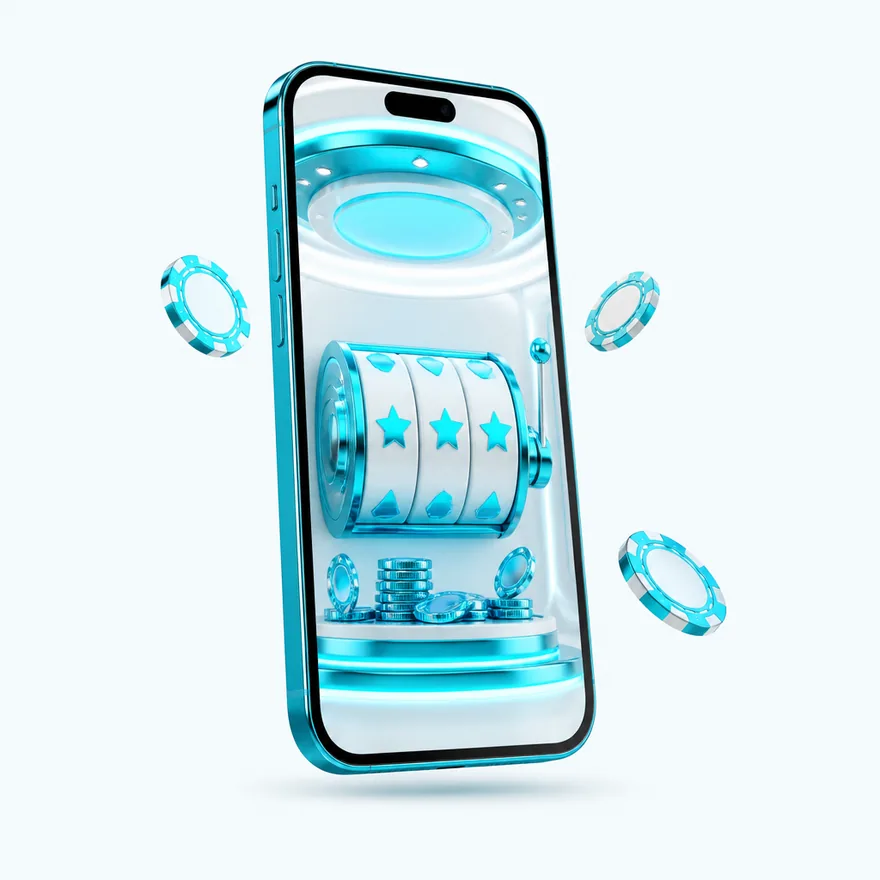 Smartphone with glowing screen — Amonbet