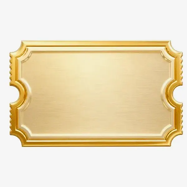 Blank ticket plaque — Amonbet