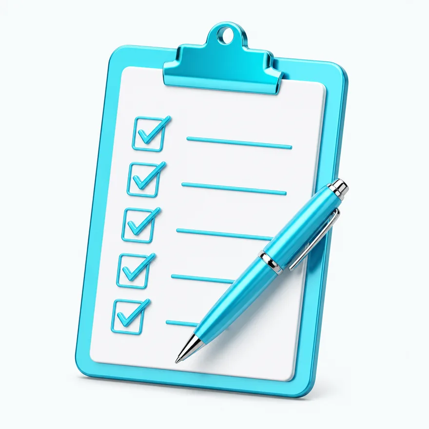 Clipboard checklist — Amonbet