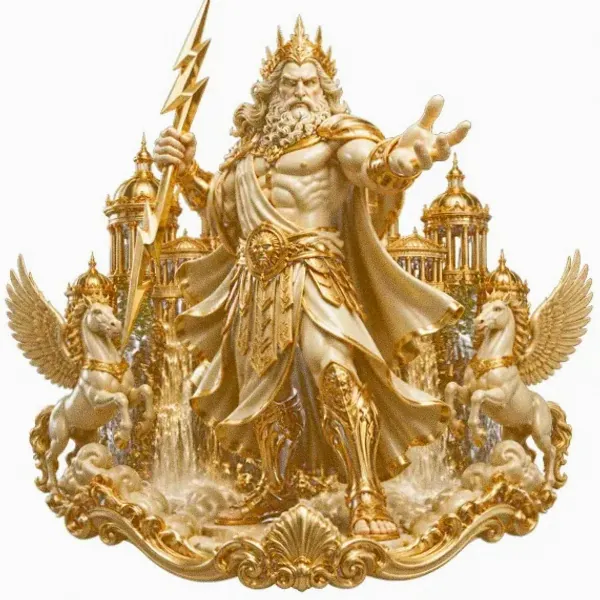 Zeus with lightning — Amonbet