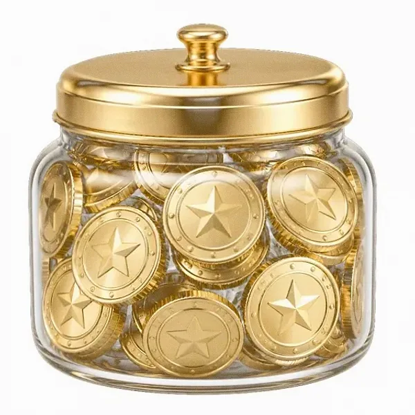 Coin-filled jar — Amonbet