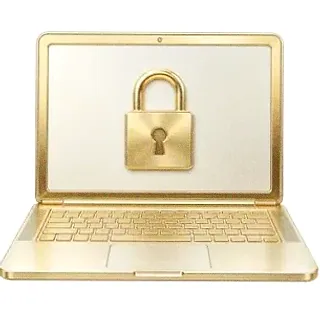 Laptop with padlock — Amonbet