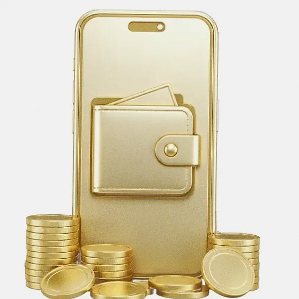 Smartphone with wallet — Amonbet
